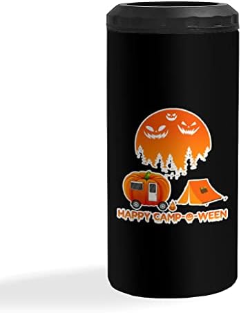 Boldog Tábor-o-ween Szigetelt Slim Lehet Hűvösebb - Halloween Hűtő - Art Szigetelt Slim Lehet Menőbb