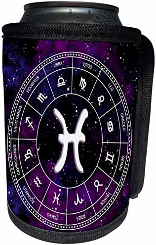3dRose Halak Csillagjegy elegáns asztrológia ajándék. Fehér. - Lehet Hűvösebb Üveg Wrap (cc-364173-1)