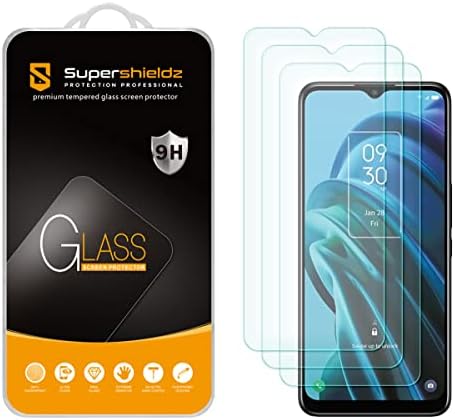(3 Csomag) Supershieldz Célja a TCL 30 XE 5G Edzett Üveg kijelző Védő fólia, Anti Karcolás, Buborék Mentes