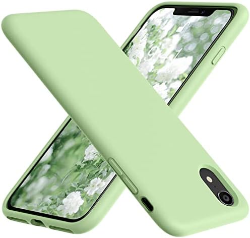 Vooii iPhone XR Esetben, Lágy, Folyékony Szilikon Vékony Gumi Teljes Testet Védő iPhone XR burkolata (Puha Mikroszálas Bélés)