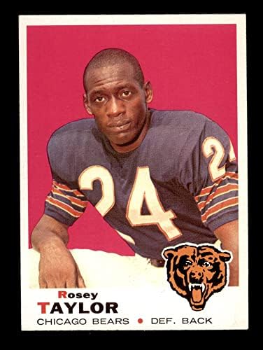 1969 Topps 208 Rosey Taylor Chicago Bears (Foci Kártya) EX/MT Medvék Grambling