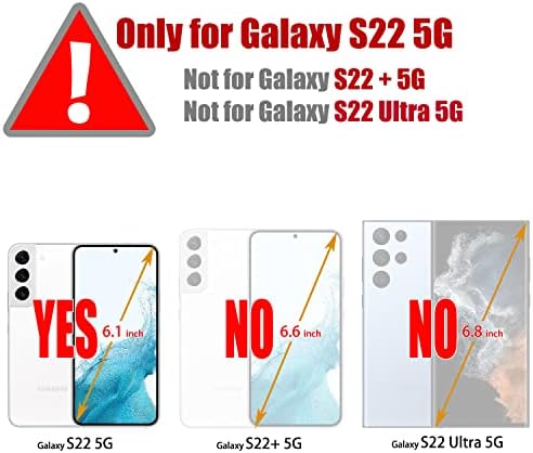 Samsung Galaxy S22 5G az Esetben,Galaxy S22 5G Tárca Esetében az RFID-Blokkoló Kártya-tartó Állvány Mágneses,Bőr Flip tok