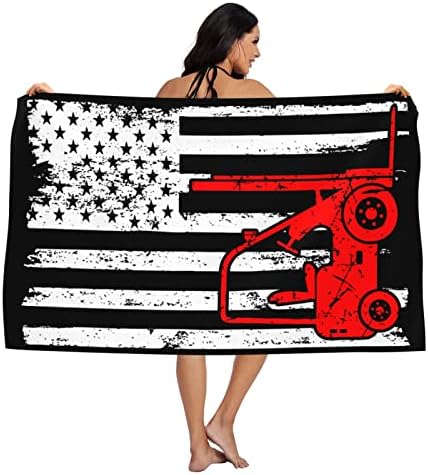 CUTEDWARF Targonca Üzemeltető Szakma USA Zászló Büszkeség Törölközőt Fürdőszoba Nedvszívó kéztörlő, Puha Prémium Törülköző