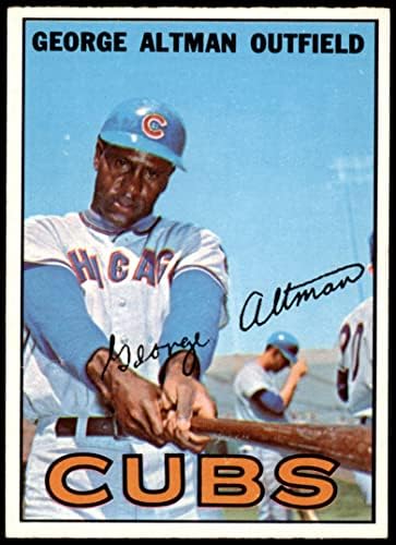 1967 Topps 87 George Altman Chicago Cubs (Baseball Kártya) EX/MT Cubs