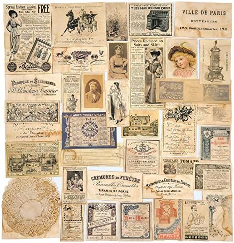 Vilikya Vintage Szemét Journal Kellékek, Kávé Festett Decoupage Papír Scrapbook Díszítmények, Kézműves Papír a Naplózó Tartozékok