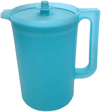 Tupperware 2 Liter Dobó a Gyógyfürdő Kék Nyomógomb Seal Új