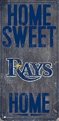 Fan Alkotások MLB Tampa Bay Rays Unisex Tampa Bay Rays otthon, Édes Otthon Jel, Csapat Színű, 6 x 12