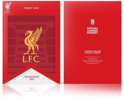Fejét az Esetben Minták Hivatalosan Engedélyezett Liverpool Football Club Fehér Pixel 2 Címer, 2 bőrkötésű Könyv Tárca burkolata
