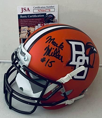 Mark Miller aláírt Bowling Green Falcons mini sisak dedikált SZÖVETSÉG - Dedikált NFL Mini Sisak