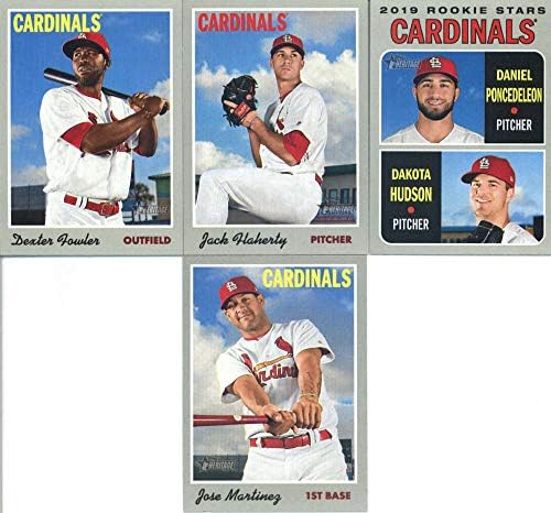 2019 Topps Örökség Baseball St. Louis Cardinals Csapat 13 Kártyák: Jose Martinez(40), Dexter Fowler(76), Jack Flaherty(92),
