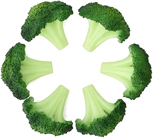 Hagao Hamis Brokkoli Szelet Mesterséges Zöldség Broccolis Szimuláció Műanyag Élethű a Házban Konyha Parti Kocsmában Dekoráció