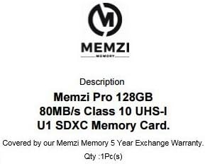 MEMZI PRO 128 GB Class 10 80MB/s SDXC Memóriakártya Canon EOS Rebel/EOS Digitális Kamera vagy Kamerák Mozi