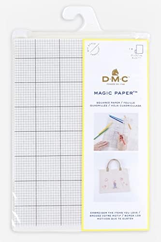 DMC Mágikus Papír mediuma4 Vízben Oldódó Lap, Papír, Fehér, 21 x 0.02 x 29.5 cm