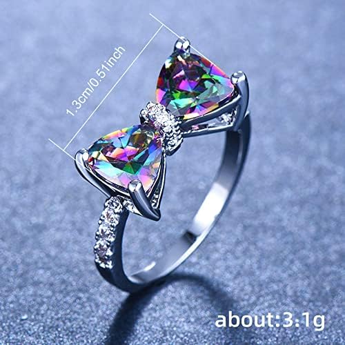 2023 Új Pillangó Gyémánt Gyűrűk Személyiség, Ajándék, Női Divat Gyűrű Kreatív Gyűrűk Aranyos Ígéret Gyűrű Neki (A, 9)