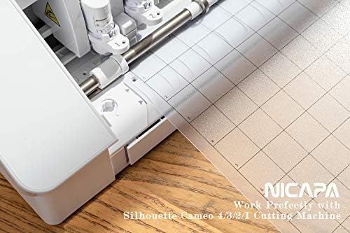 Nicapa StandardGrip Vágás Alátét Silhouette Cameo 4/3/2/1 (12x12 inch,3 Szőnyeg) Normál Öntapadó Öntapadó Foltvarrás Vágott