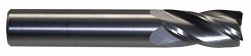 Finecut Eszköz FT1112262 nem bevont 4-Fuvola Tér USA Készült Endmill, 1/2 Átmérőjű, 1 LOC, 1/2 SH, 3 OAL