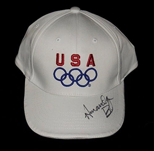 Amanda Beard Dedikált Usa Olimpia Kalap (1996 & 2004 Arany) - W/Coa! - Dedikált Olimpiai Sapkák, Kalapok