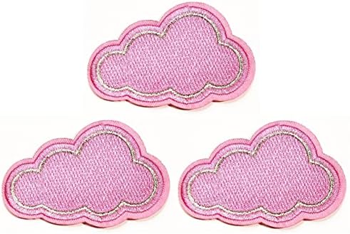 Kleenplus 3Pcs. Nagyon Aranyos Rózsaszín Felhők Javítás Rajzfilm Gyerekeknek Gyerekek Matricák Mesterségek, Művészetek Varrás