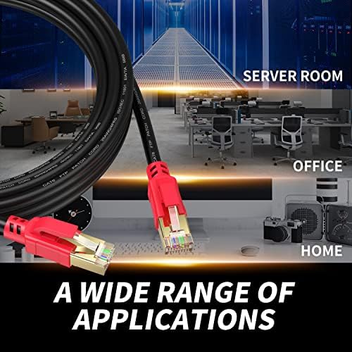 wawpi Ethernet Kábel Cat6 150 FT, Nagy Sebességű Kültéri Internet Vezetékes LAN/WAN Hálózati Kábel Minden RJ45 Devic,TV,