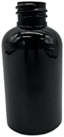 2 oz Fekete Boston Műanyag Palackok -12 Pack Üres Üveget Újratölthető - BPA Mentes - illóolaj - Aromaterápia | Fekete Nyomja