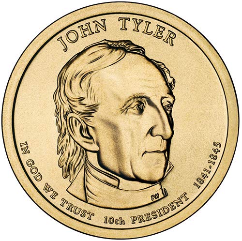 2009 P Pozícióba, selyemfényű John Tyler Elnöki Dollár Választás Uncirculated MINKET Menta