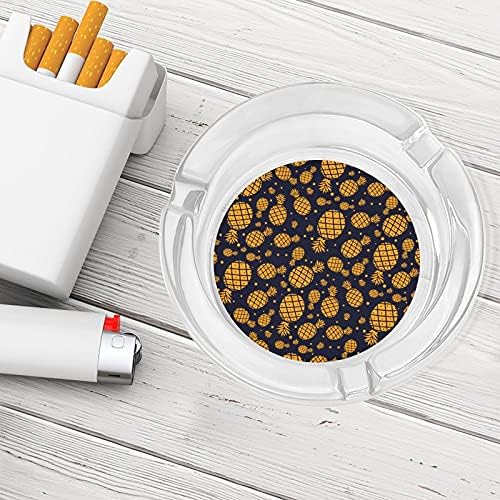 Ananász Cigaretta Üveg Hamutartó Kerek Dohányzás Jogosultja Ash Tálcát Home Hotel Asztali Dekoráció