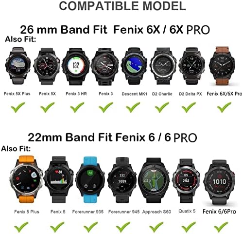 EEOM 22MM Watchband Pántok a Garmin Fenix 6S 6SPro Nézni gyorskioldó Szilikon Easy Fit Csukló Zenekarok a Garmin Fenix 5S/5S