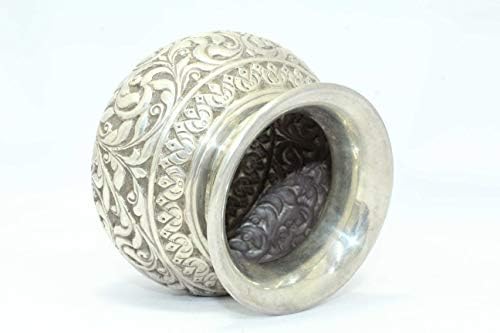 Rajasthan Drágaköveket, Kézzel Készített 925 Fémjelzett Ezüst Füvet Kézzel Vésett 215 Gramm