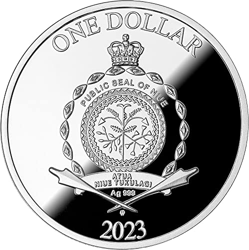 2023 DE Modern Megemlékező PowerCoin kávészünet Ezüst Érme 1$ Niue 2023 17.5 Gr Bizonyíték