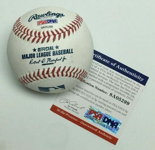 Scott Kazmir Aláírt Major League Baseball 3 Alkalommal All-Star a PSA 8A05299 - Dedikált Baseball