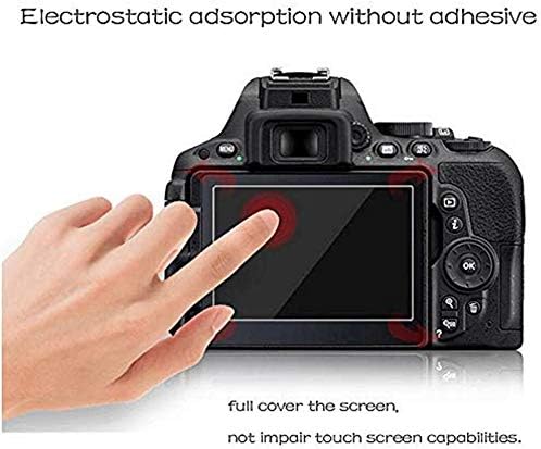 PCTC Edzett Üveg Képernyő Védő Kompatibilis a Nikon d5300 segítségével D5500 D5600 Digitális Fényképezőgép (3 darab), 2*