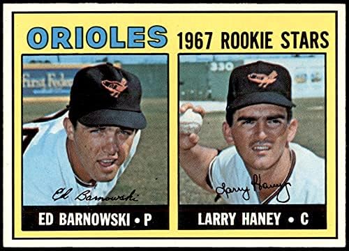 1967 Topps 507 Orioles Újoncok Larry Haney/Ed Barnowski Baltimore Orioles (Baseball Kártya) NM+ Orioles