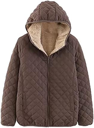 QFVZHY Női Téli Kabát, Hosszú Cipzár Elülső Hoode Meleg Alkalmi Raglan Bomber Kabát Zsebébe Coat Kabátok Outwear