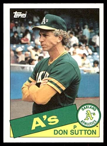 1985 Topps 116 T Ne Sutton Oakland Athletics (Baseball Kártya) NM/MT Atlétika