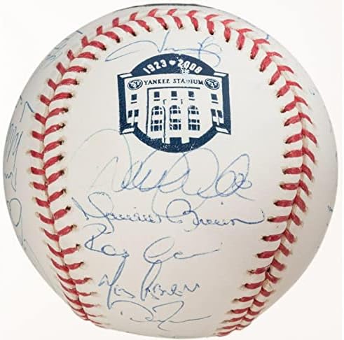 2008-Ban A New York Yankees Baseball Csapat Aláírt Derek Jeter Mariano Rivera Steiner - Dedikált Baseball