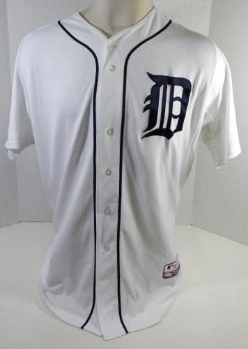 Detroit Tigers Jeff Kunkel 97 Játék Használt Fehér Jersey 48 812 - Játék Használt MLB Mezek