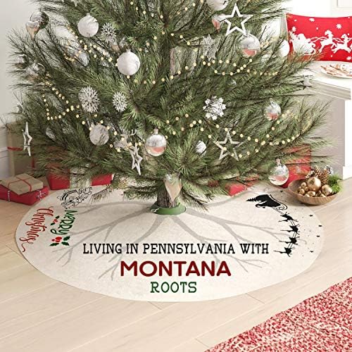 Anya Meg Én karácsonyfa Szoknya 44 Cm - Élő Pennsylvania Montana Gyökerek - Távolsági Karácsonyi Dekoráció, Beltéri, Kültéri,