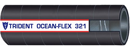 Szigony Tengeri 321-2386 EPDM Gumi Óceán-Flex többfunkciós Tömlő, Drót, 50 psi Maximális Nyomás, 50' Hosszúság x 2 3/8 ID
