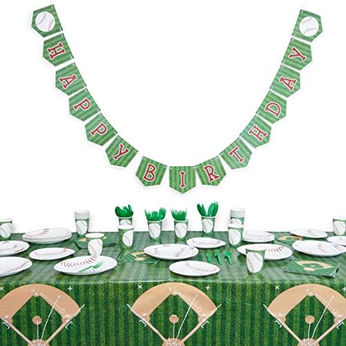 KÉK PANDA Baseball Terítő Születésnapi Party Műanyag asztalterítő (54 x 108, 3 Csomag)