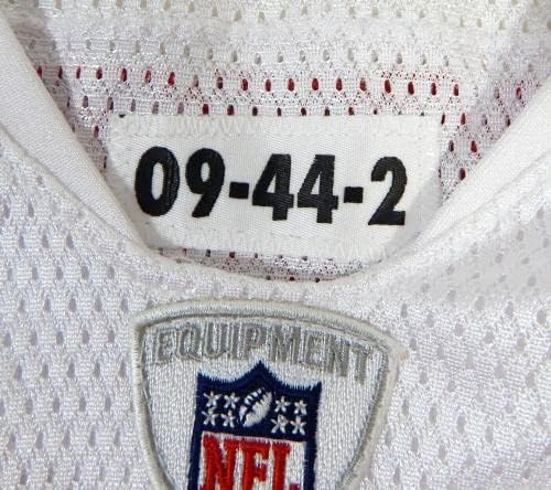 2009-ben a San Francisco 49ers Terrail Lambert 41 Játék Kiadott Fehér Jersey 44 DP26458 - Aláíratlan NFL Játék Használt