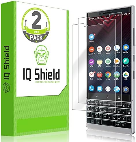 IQ Pajzs képernyővédő fólia Kompatibilis BlackBerry KULCS2 (BBF100-2)(2 Csomag)(Teljes Lefedettség) LiquidSkin Anti-Buborék