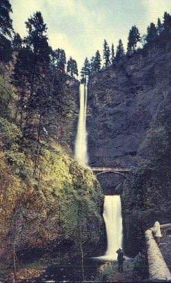 Multnomah-Vízesés, Oregon Képeslap