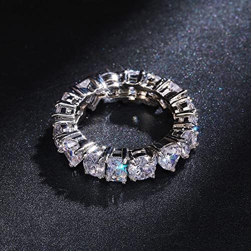 Női Gyűrű Gyűrű Női Divat Ezüst Retro Elegáns Szerelmes Szív Strasszos jegygyűrű Ékszer Divat Gyémánt Eljegyzési Gyűrű