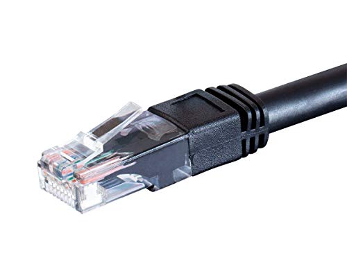 Monoprice Cat6 Szabadtéri Névleges Ethernet Patch Kábel 5 Méteres - Fekete | Snagless RJ45, Rekedt, 550MHz, UTP, Tiszta,