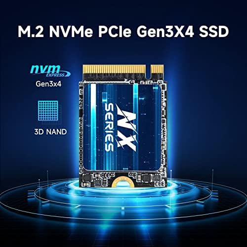 KingSpec 2230 NVMe SSD, 256 gb-os M. 2 PCIe Gen3 x4 SSD, M. 2 M Gombot SSD, 2230 Belső szilárdtestalapú Meghajtó 3D-s NAND