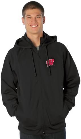 NCAA Férfi Wisconsin Badgers Árutovábbítási Full Zip Hood