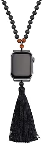 BOKIIWAY Kézzel készített Gyöngyös Bohém Nézni Mala Nyaklánc Kompatibilis Apple Nézni 38mm/40mm/41 mm-es/42mm/44 mm/45mm