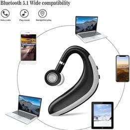 Vezeték nélküli Egyetlen Fül Bluetooth 5.1 Headset zajszűrős, Vezeték nélküli Fülhallgató, Beépített Mikrofon, in-Ear Fülhallgató