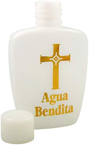 3 Csomag Arany Kereszt spanyol Agua Bendita Szent Víz Üveg Kupakkal, 2 oz