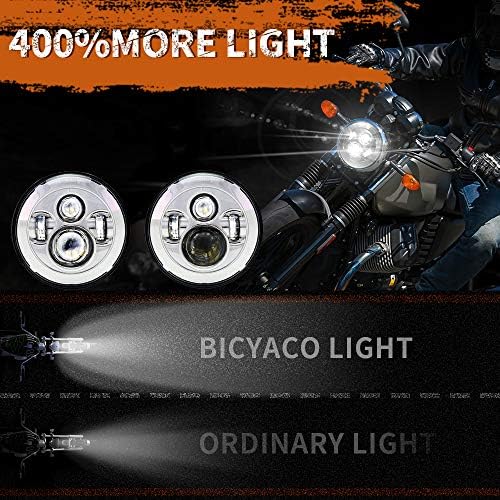 PONT 7 Colos Motoros LED-es Fényszóró Kompatibilis Harley Davidson Electra Glide Street Glide Kövér Fiú Road King es Softail